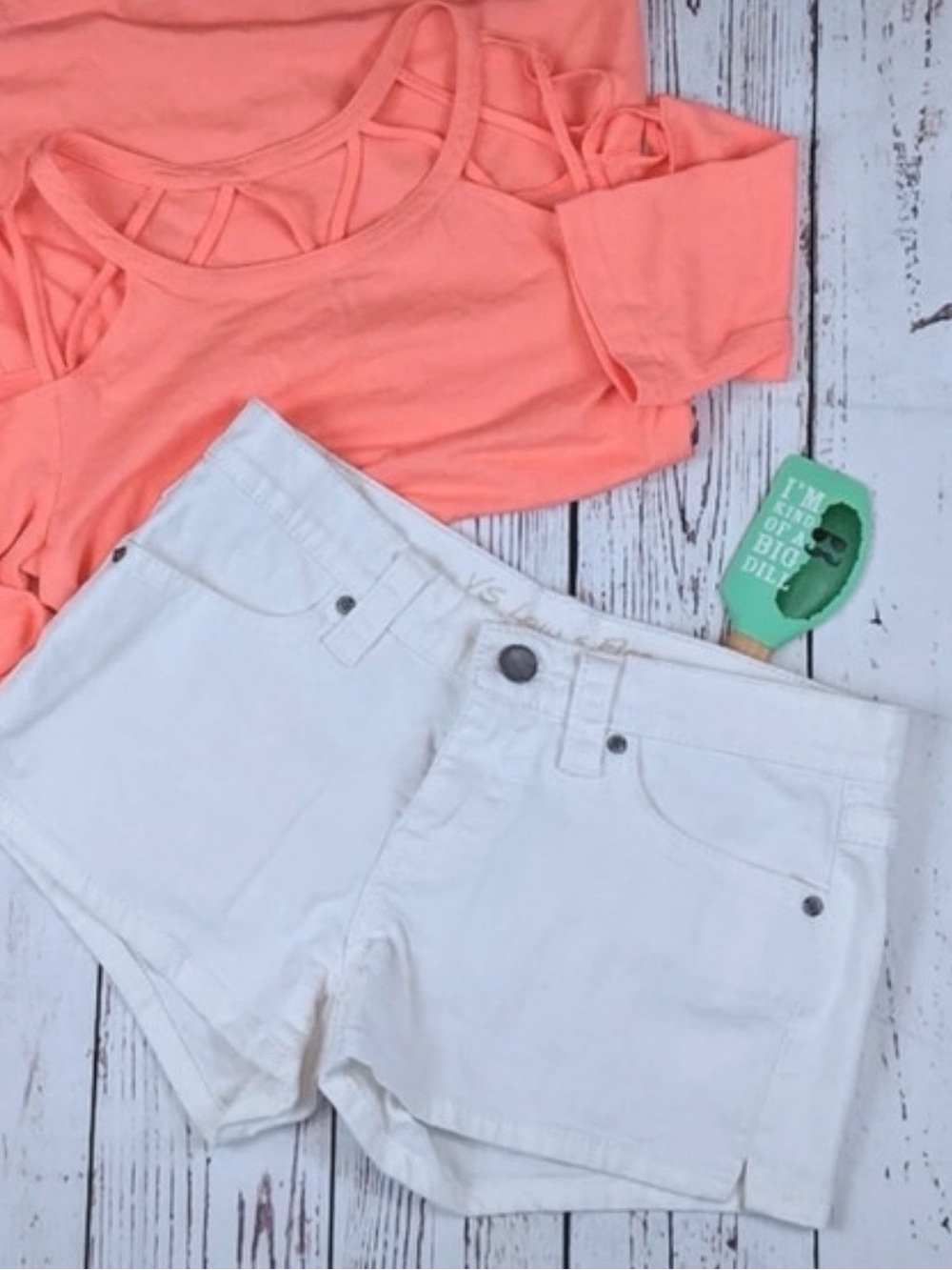 White Women’s Denim Shorts